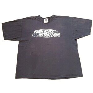 Vintage Thrashed Penn State Nittany Lions Size 2XL Mens Blue NCAA T-Shirt PSU